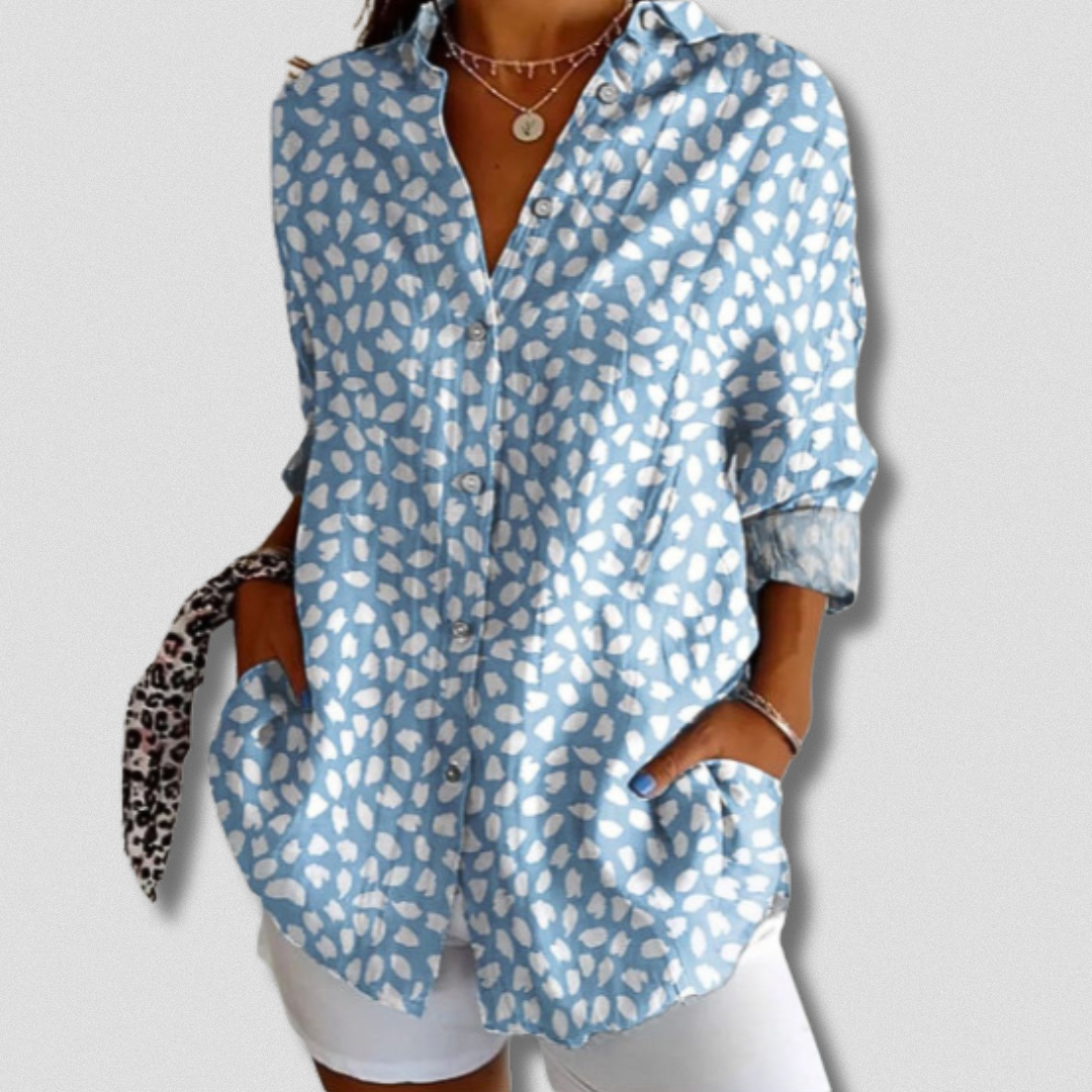 Long Sleeve Floral Button-Down Shirt