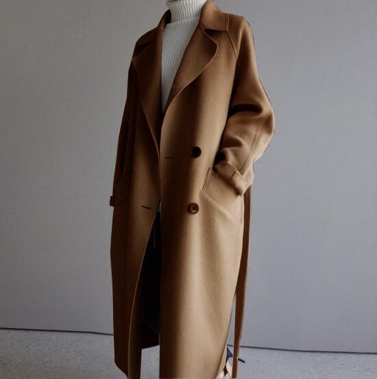 Women's Fashion Casual Solid Color Tweed Jacket