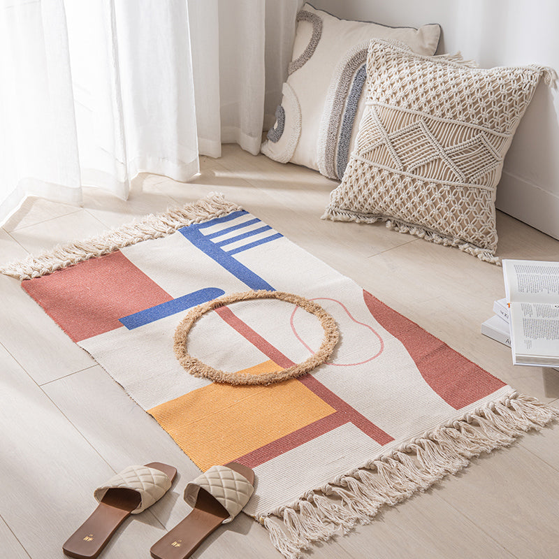 Modern Boho Textured Minimalist Home Rug
