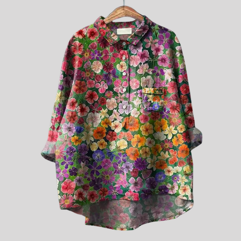 Vintage Floral Blouse