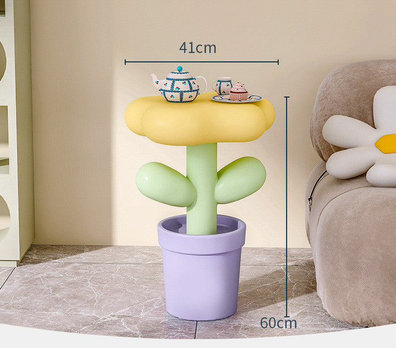 Home Floor Flower Coffee Table Sofa Side Living Room Decoration