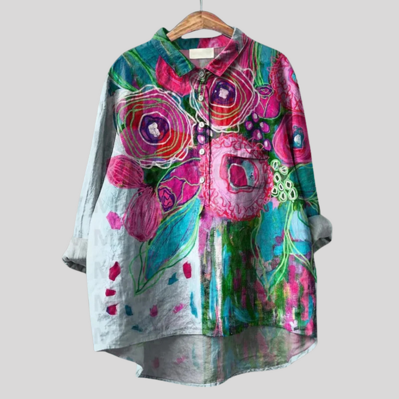 Vintage Floral Blouse