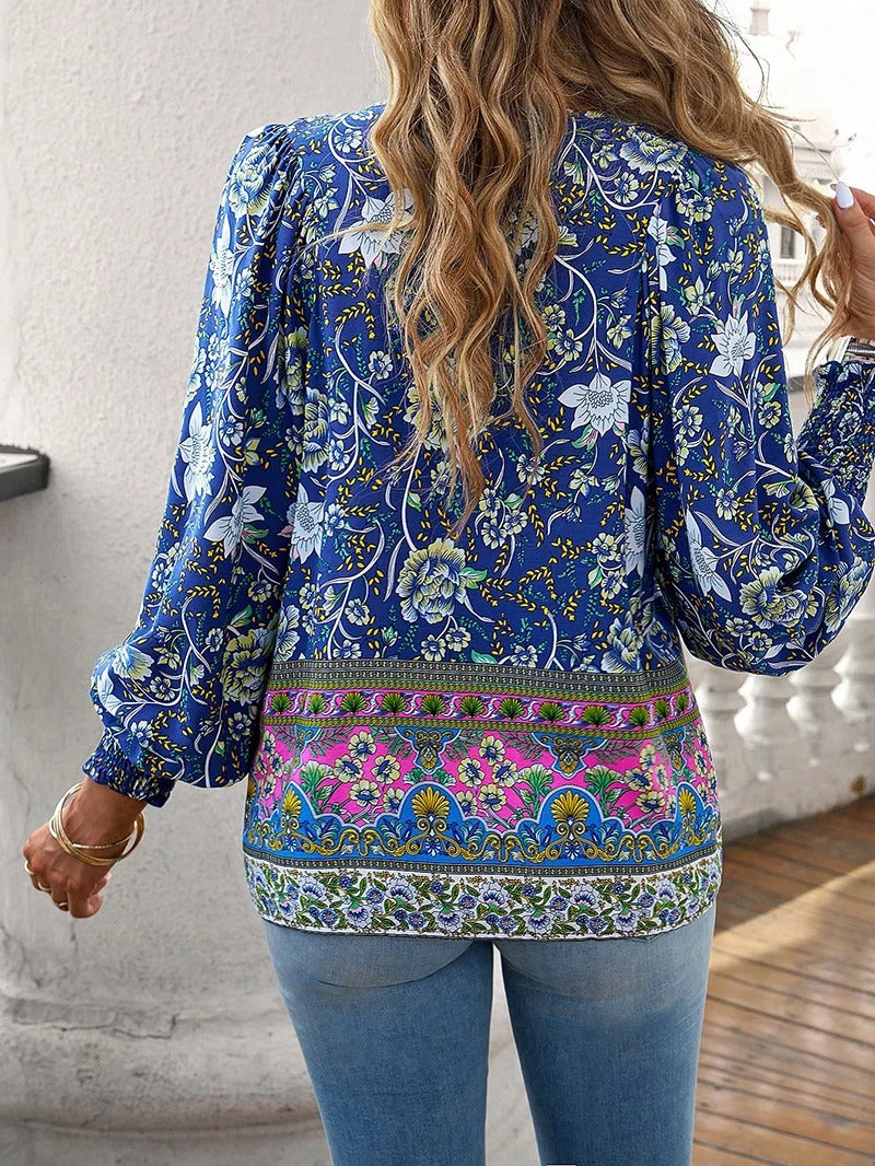 Boho Floral Blouse