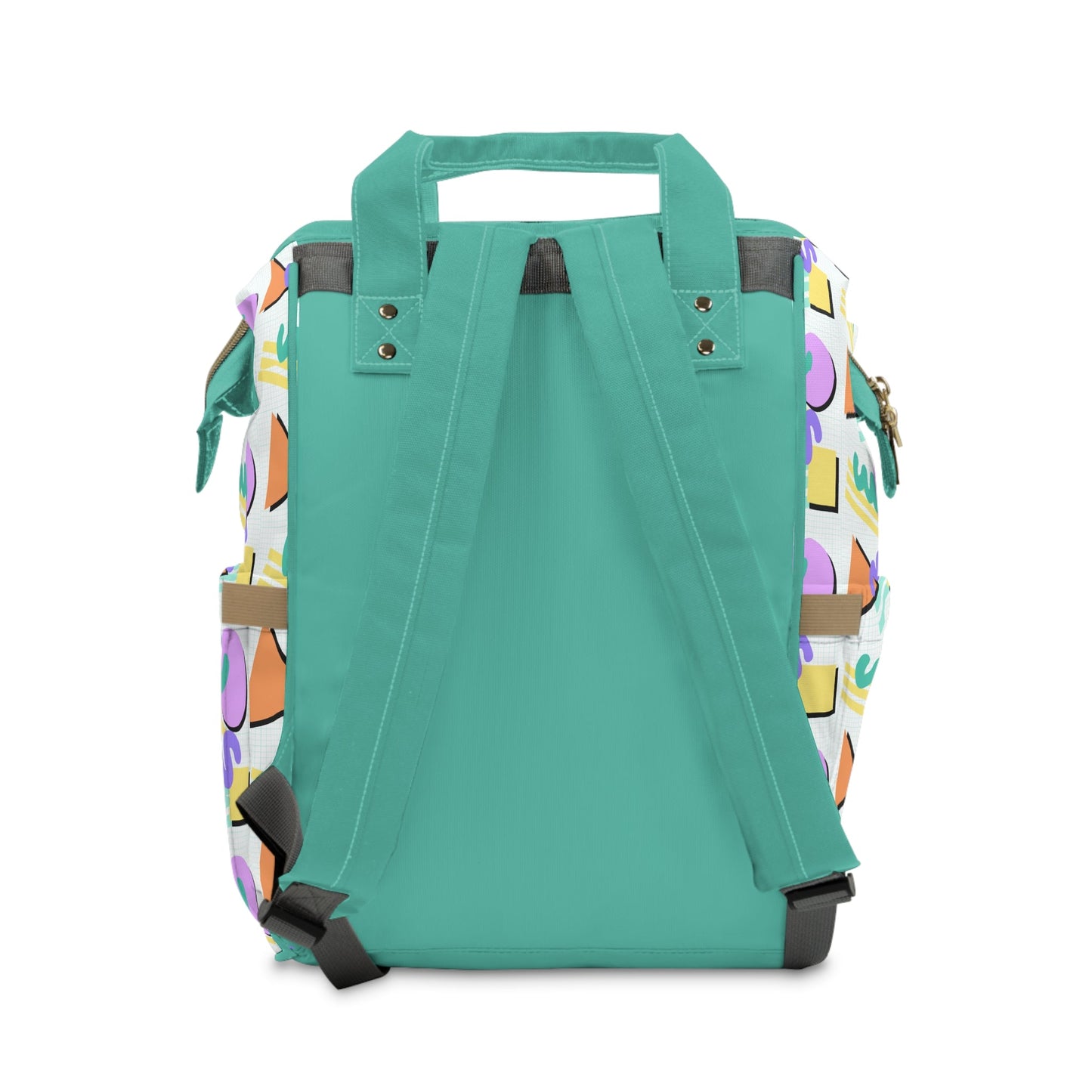 Personalized 90's Inspired Pattern Multifunctional Diaper Backpack, Newborn Gift, Baby Shower Gift, 90s Backpack