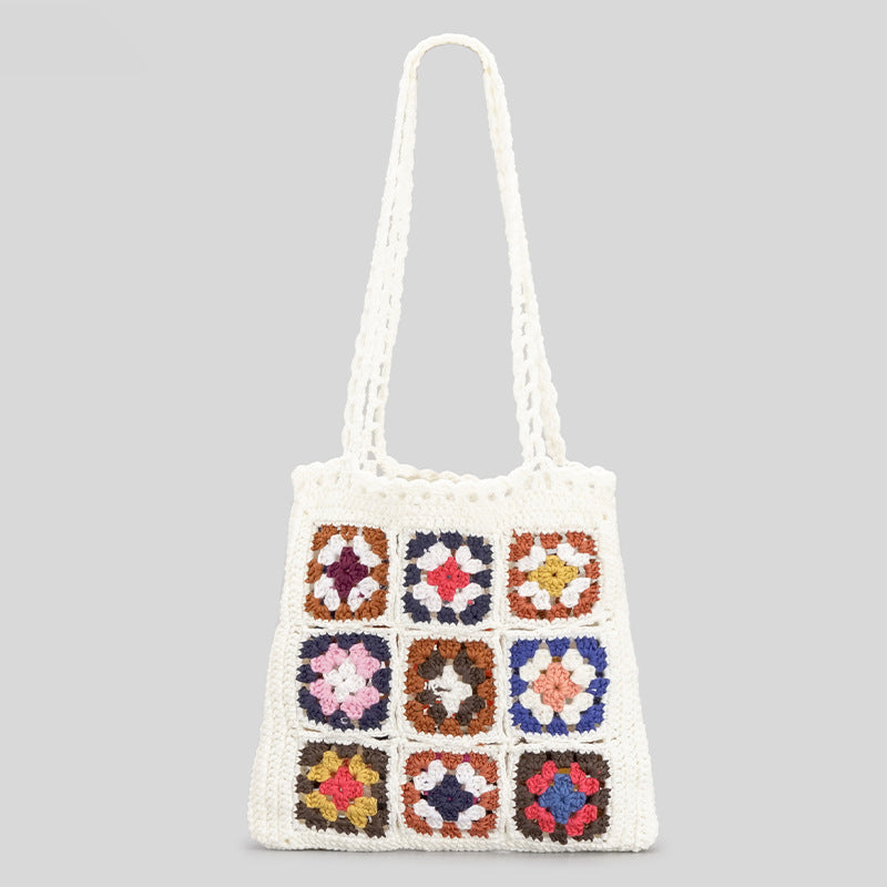 Hand-woven Crochet Bag Grandmother's Pocket Wool