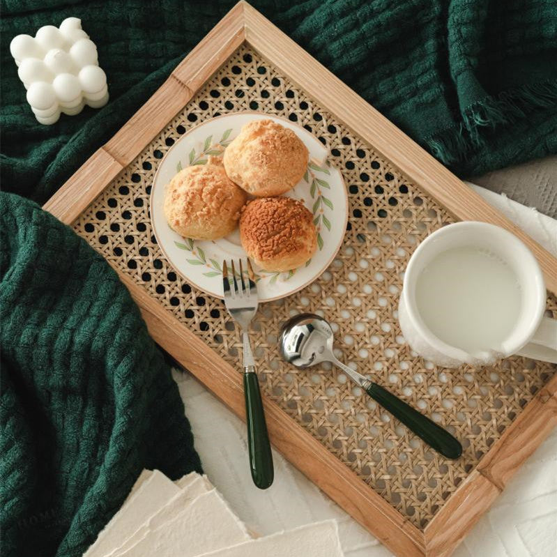 Woven Wooden Pallet With Japanese Rattan