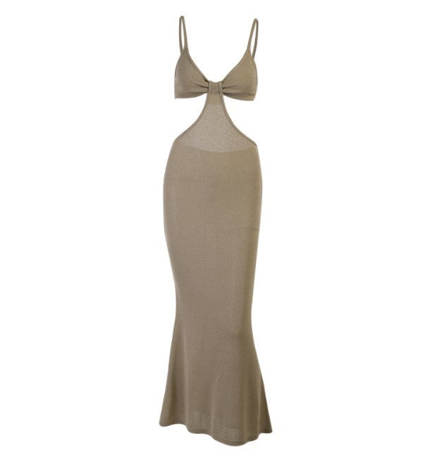 Spring Summer INS Sexy Elegant Sexy Strapless Dress Halter Dress