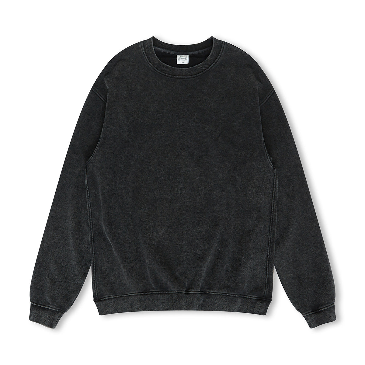 Vintage Wash Round Neck Men's Sweater