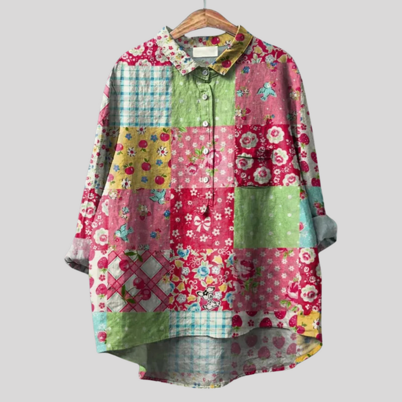 Vintage Floral Blouse
