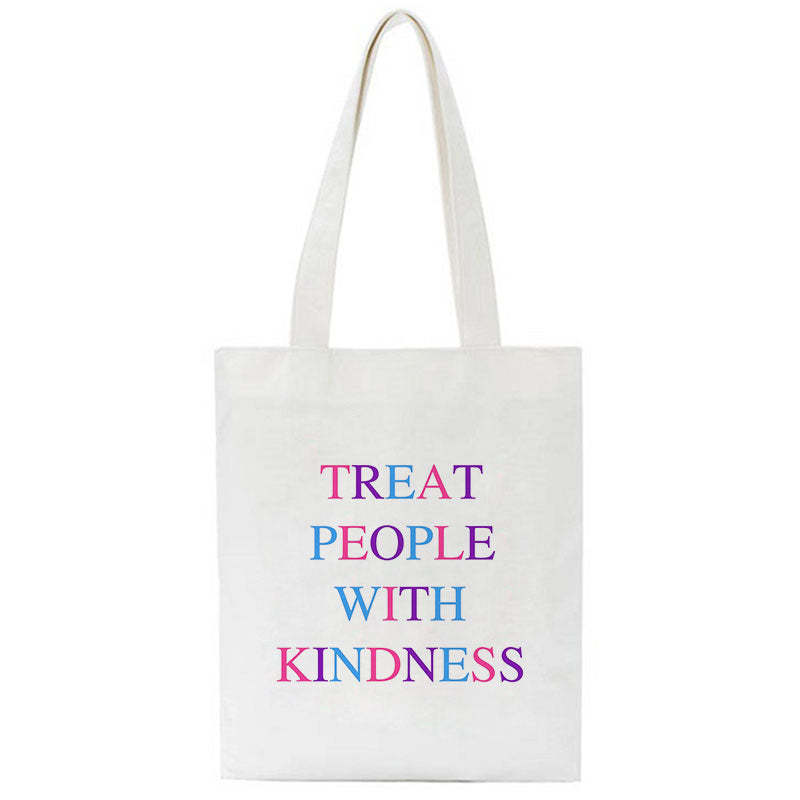 Treat People With Kindness Canvas Bag