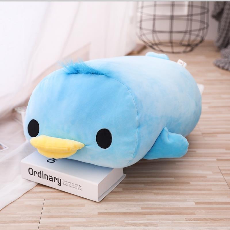 Stuffed Down Cotton Lying Duck Cute Yellow Duck Plush Toys for Children Soft Pillow Cushion Nice Christmas Gift