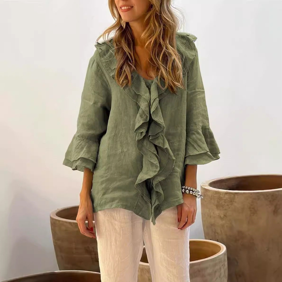 Casual Ruffle Blouse