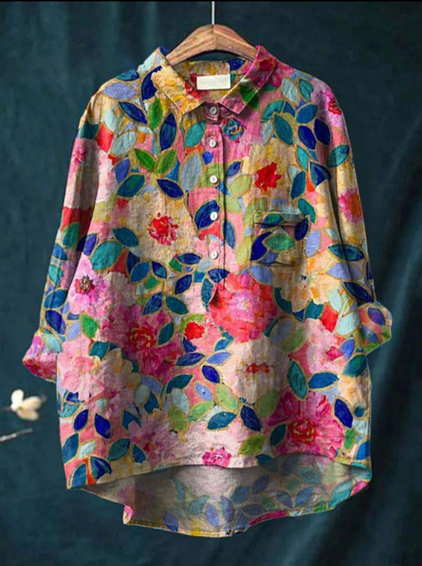 Cozy Floral Blouse