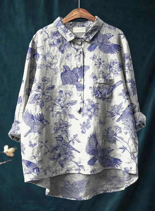 Cozy Floral Blouse