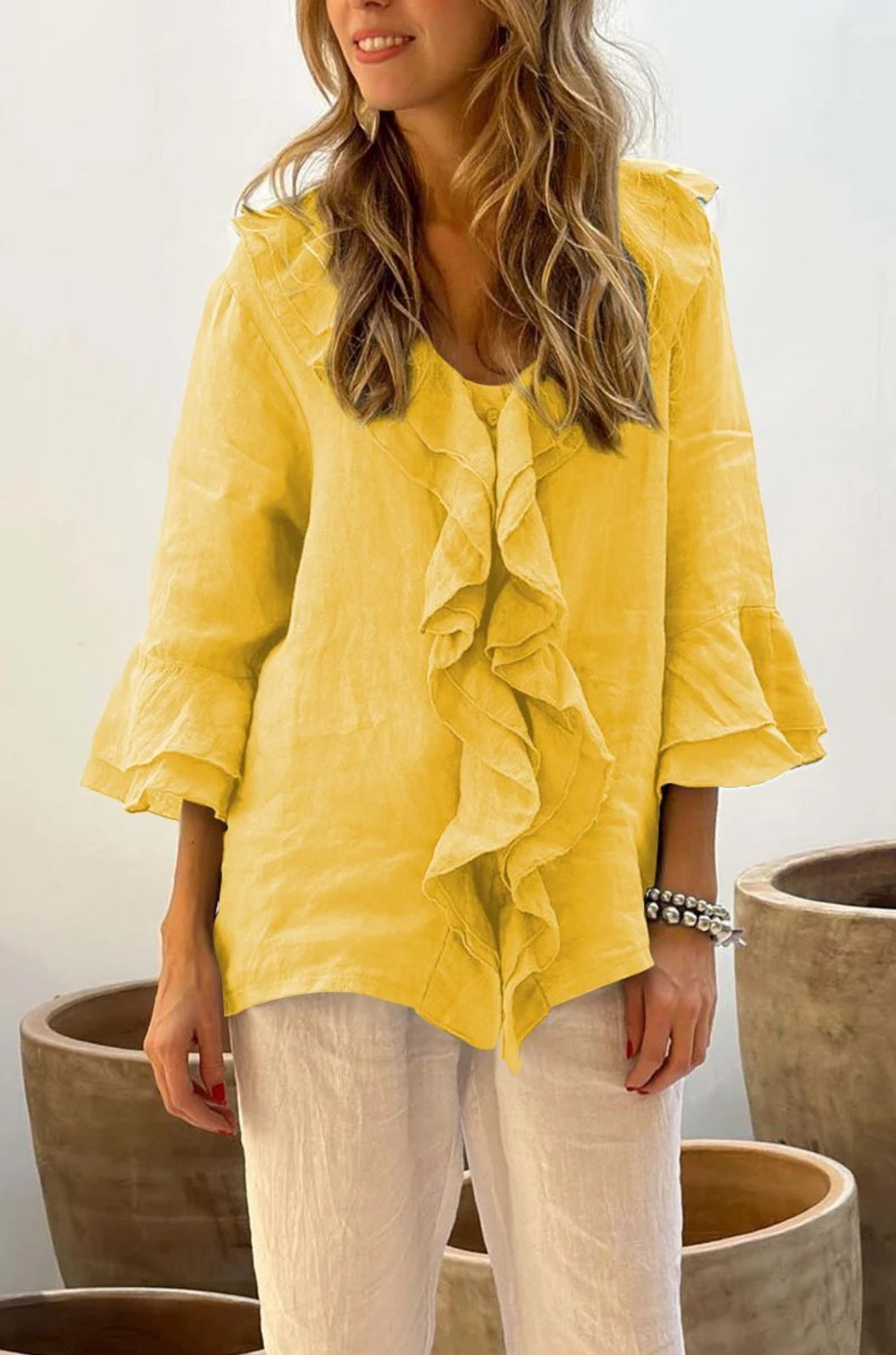 Casual Ruffle Blouse