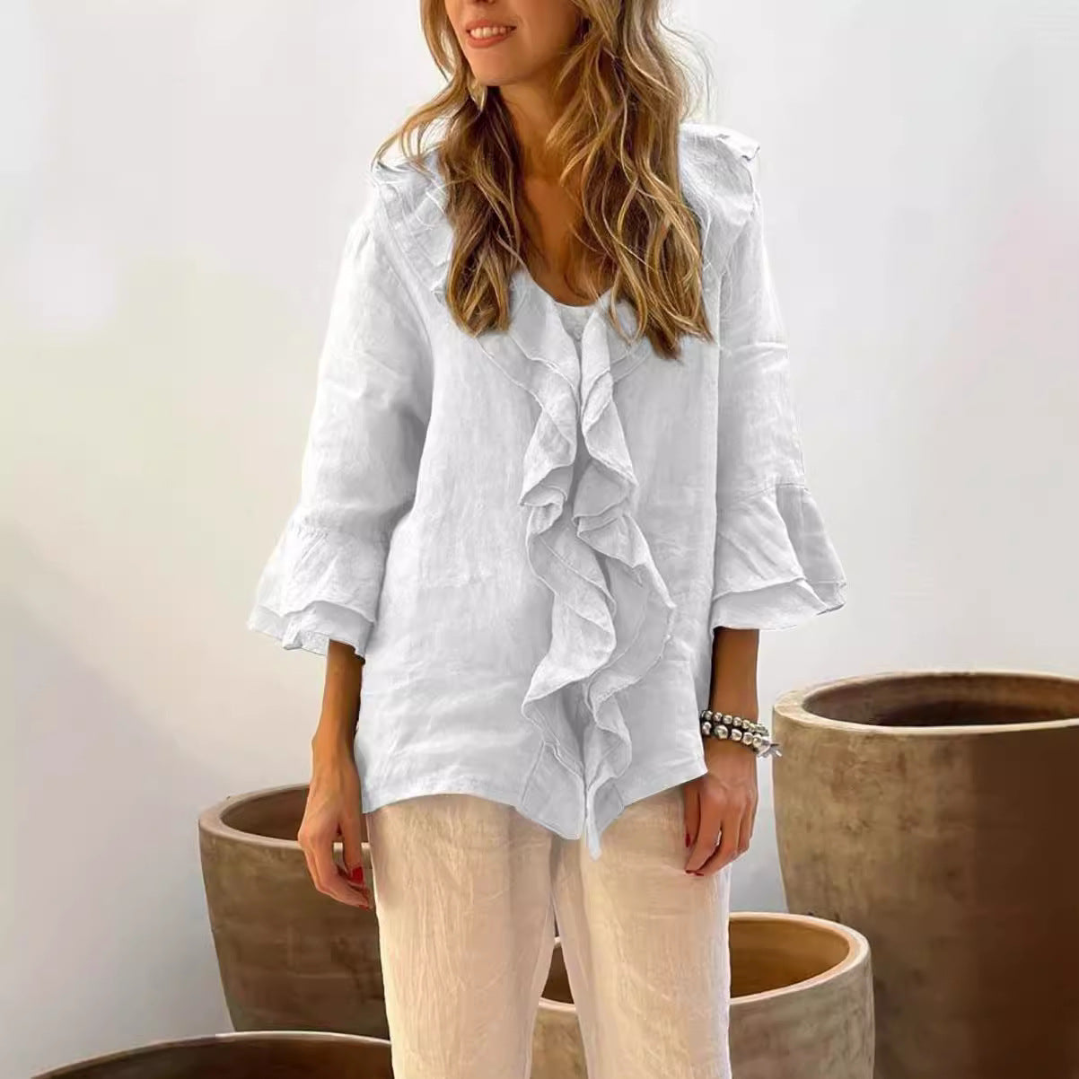 Casual Ruffle Blouse