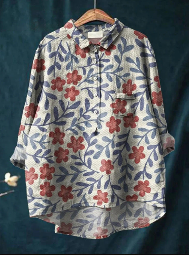 Cozy Floral Blouse