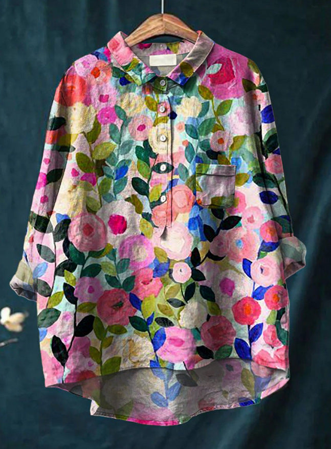 Cozy Floral Blouse