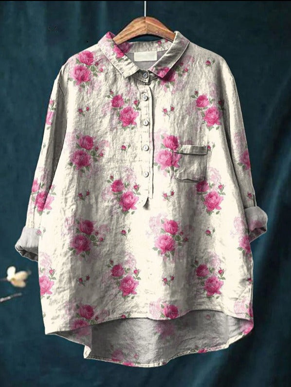 Cozy Floral Blouse