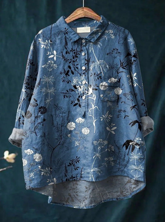 Cozy Floral Blouse