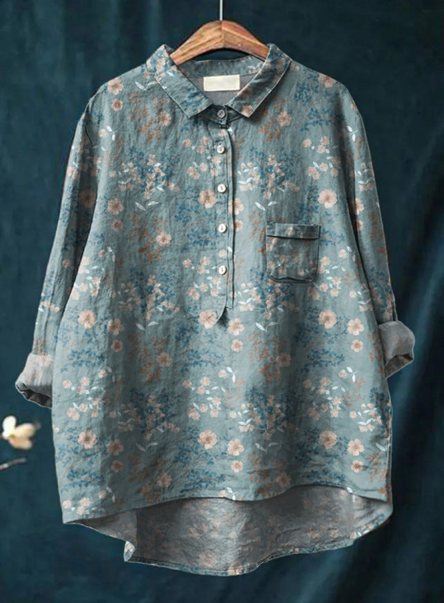 Cozy Floral Blouse