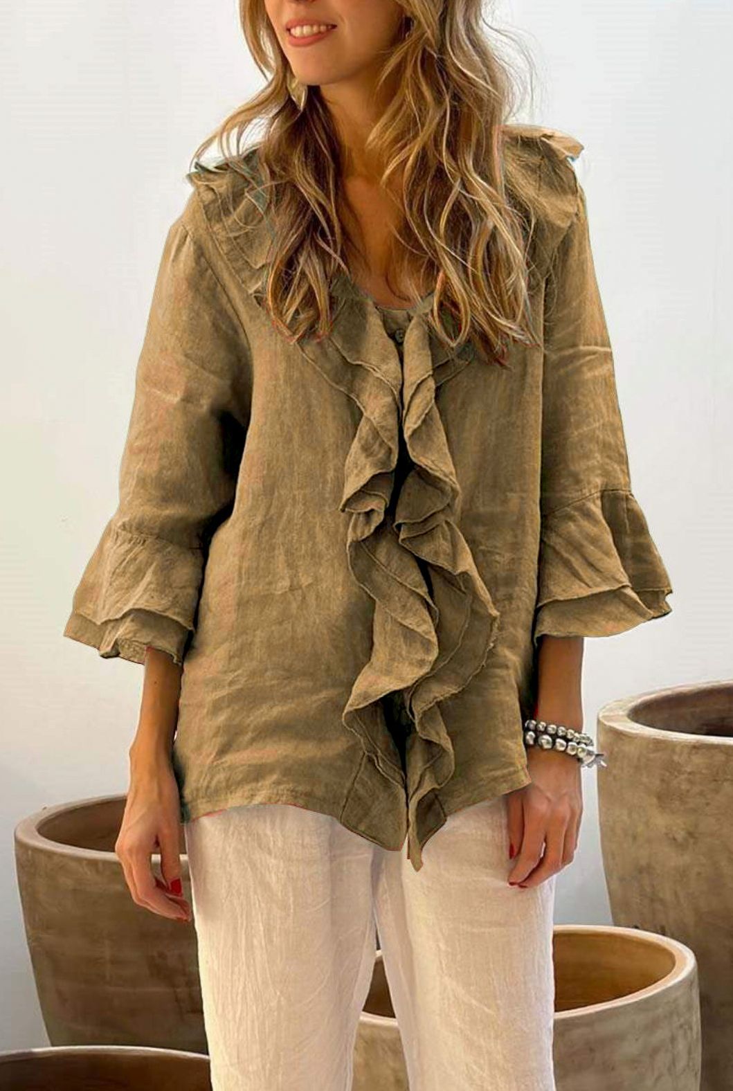 Casual Ruffle Blouse