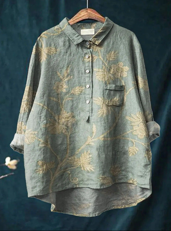 Cozy Floral Blouse