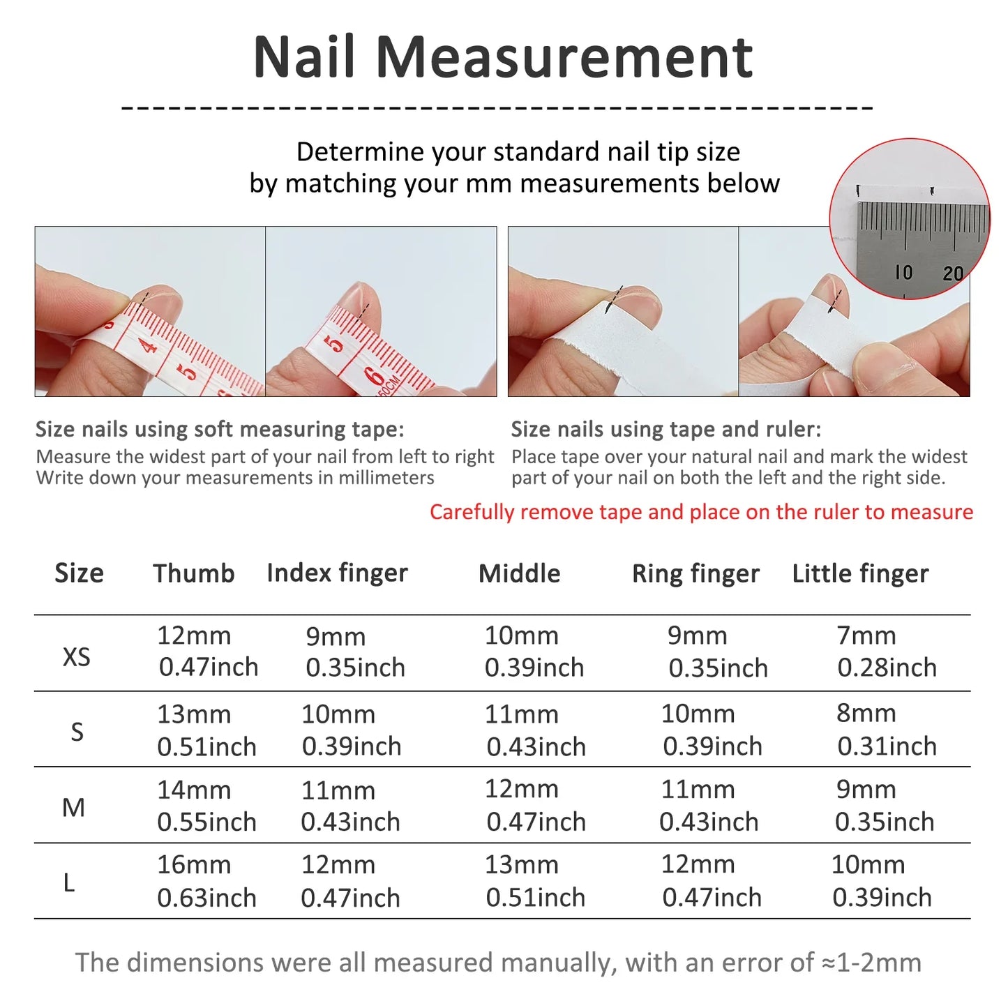 10Pcs Christmas Red Fake Nails Press on Hand-painted Snowflake with 3D Pearl Heart Star Design False Nail Full Over Manicure Tip