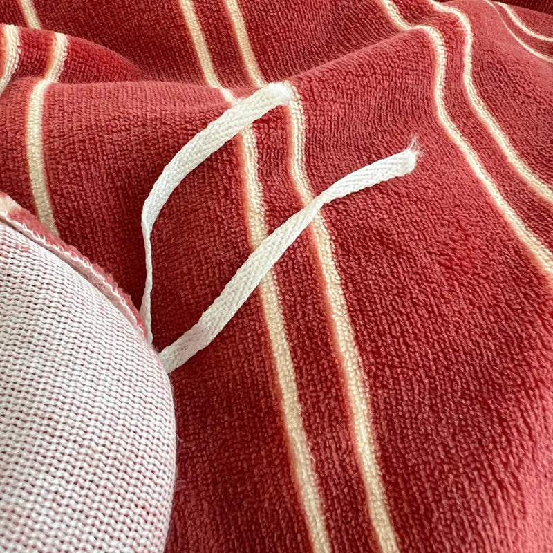 Stripe Style Quilt Cover Warm Bedding Bed Cover for Winter Soft Comforter Cover Home Duvets Cover funda nordica (No Pillowcase)