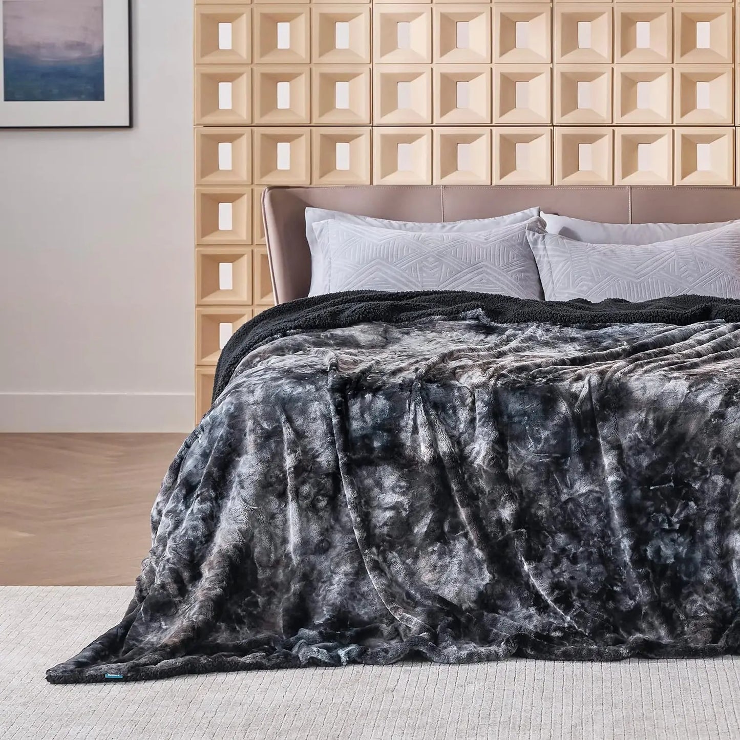 Fuzzy Blanket for Couch - Soft and Warm Sherpa, Cozy and Furry Faux Fur, Reversible Throw Blankets for Sofa and Bed