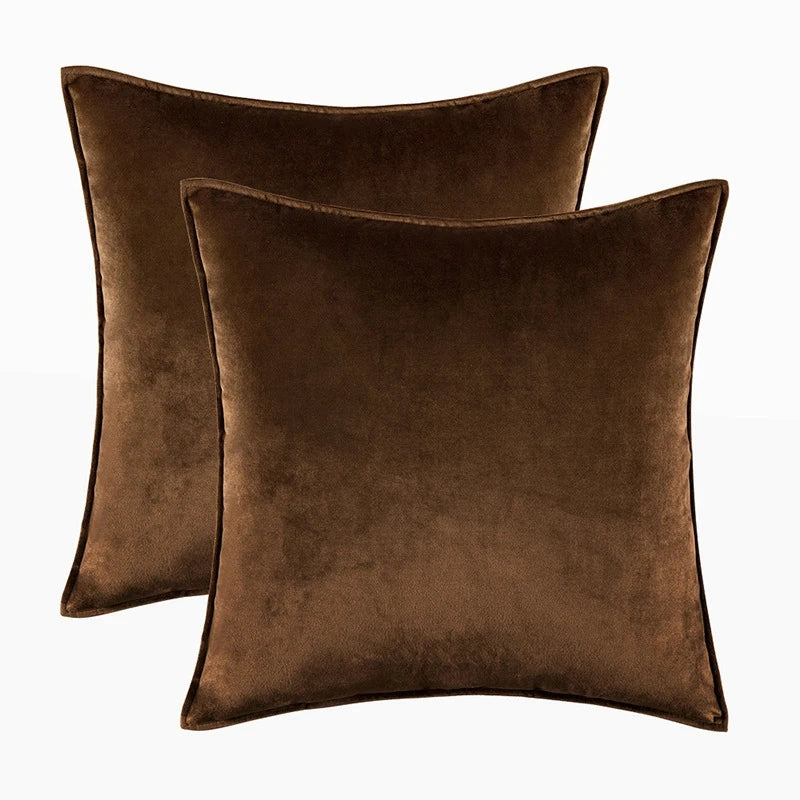 Set of 2 Velvet Throw Pillow Case Cushion Cover 30x50cm 45x45cm 50x50cm 60x60cm Home Decor Cojines Black Green Grey