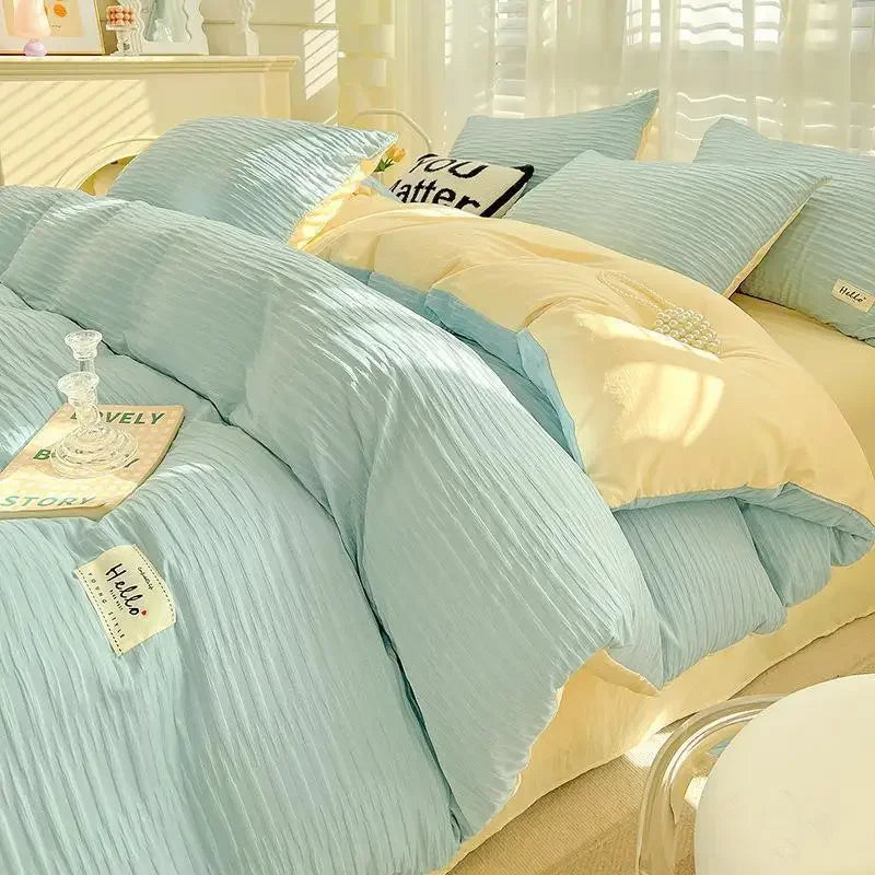 King Size Bedding Set Luxurious And Comfortable Set 3/4pcs With Down Duvet Covers Bed Sheets And Pillowcases King Size Bed Set