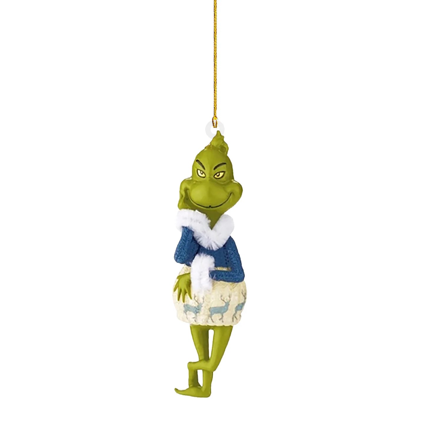 1PC Christmas Decoration How The Stole Christmas With Present Christmas Tree Hanging Ornament New Year 2024 Christmas Decoration