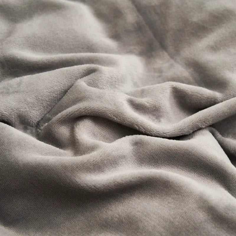 Solid Color Quilt Cover Soft Duvets Cover Warm Blanket Single/Double/Queen/King Size Comforter Cover (No Pillowcase)