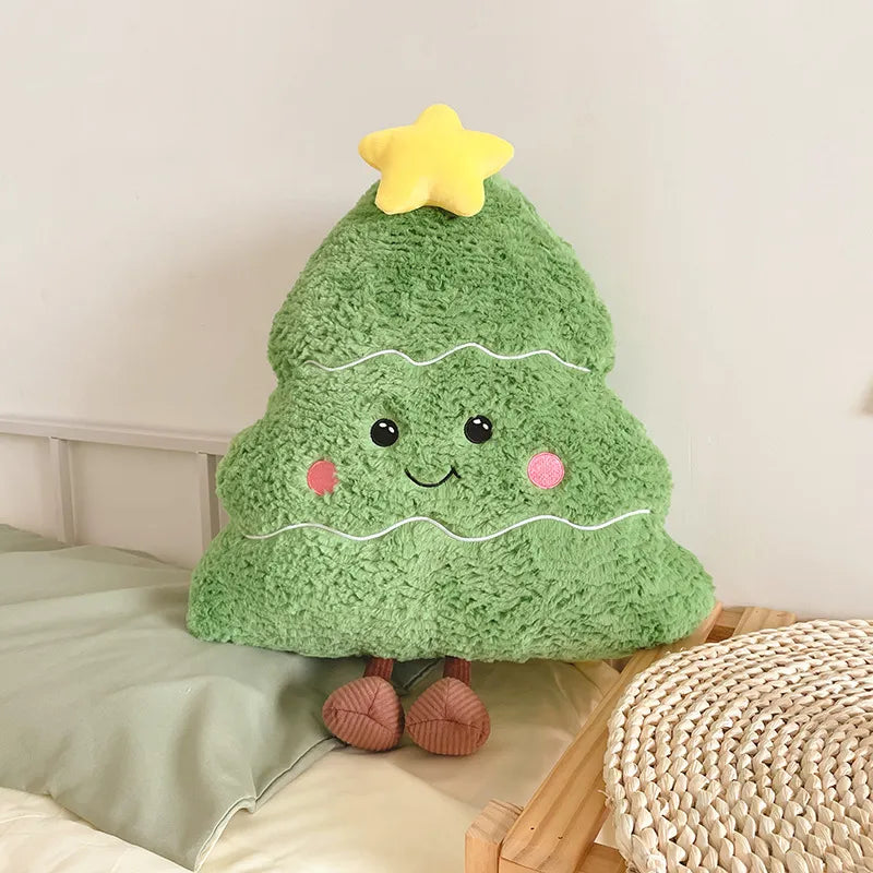 Christmas Ginger Bread Plushie Plush Pillow Stuffed Chocolate Cookie Cabin House Decor Cushion Funny XMas Tree Parsty Decor Doll