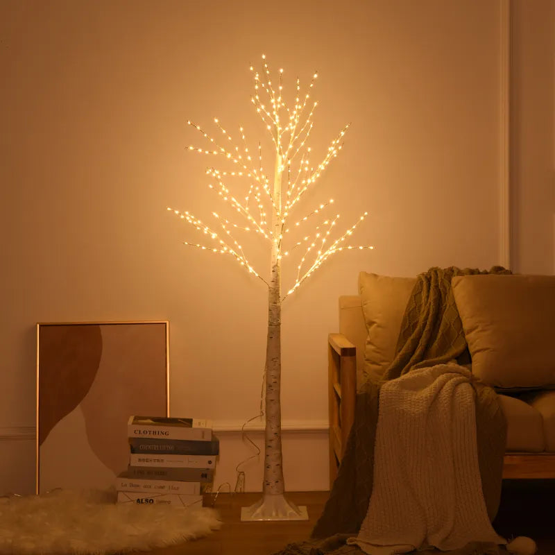 NEW DIY Christmas Tree Birch Glowing Branch Light Night LED Suitable for Home Bedroom Wedding Party Decoration Housewarming Gift