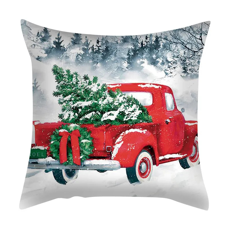 Christmas Series Pillowcase Santa Elk Festival Home Decor Office Sofa Cushion Cover 40*40cm/45*45cm/50*50cm/60*60cmcm