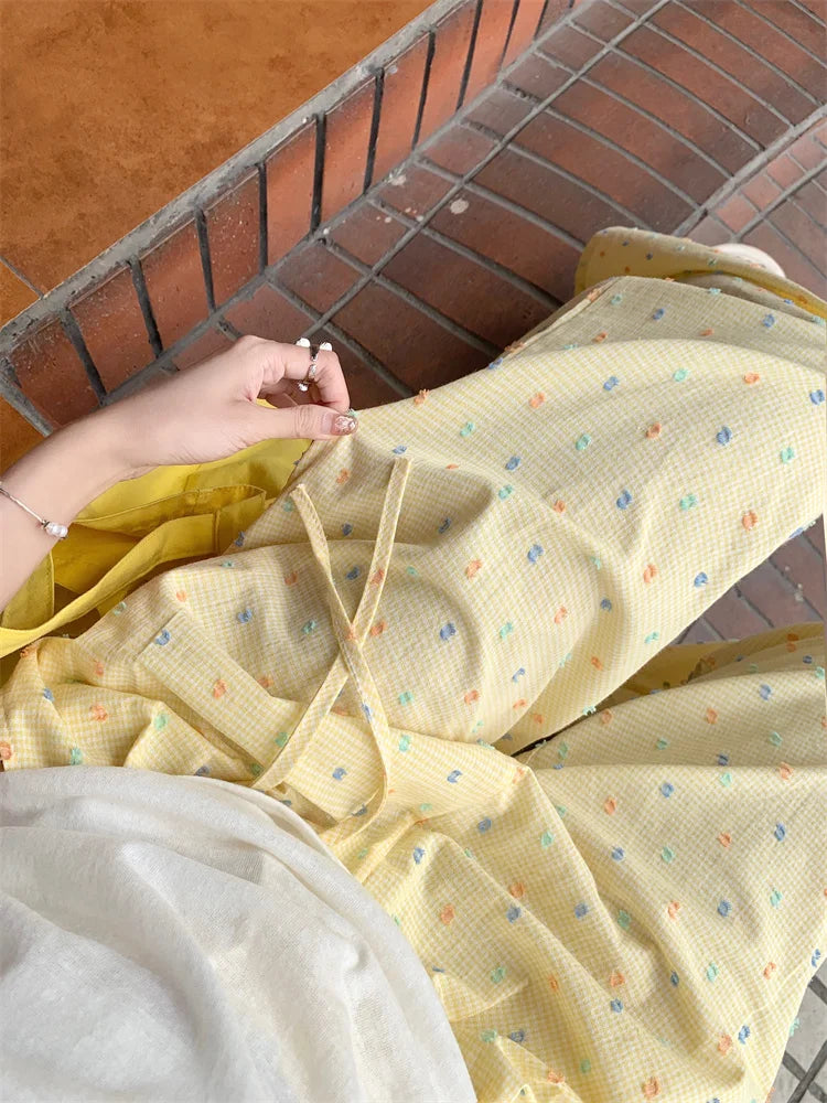 Printed Drawstring Cargo Pants