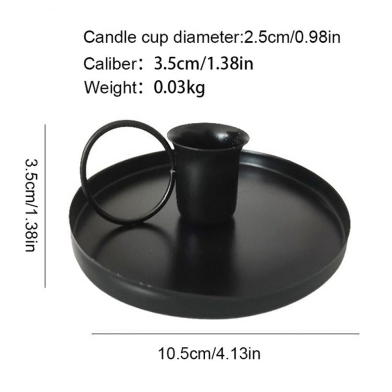 Creative Retro Candle Holder Metal Candlestick Taper Candle Holder With Handle For Tabletop Wedding Party Christmas Decoration
