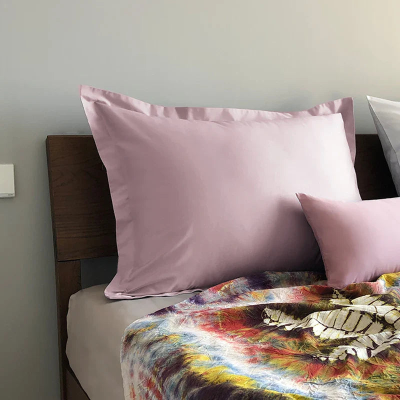 Pure Cotton Large Pillowcase 60x80 Hotel Soft and Comfortable Multicolored Optional Home Essential Pillow Cover with Zipper
