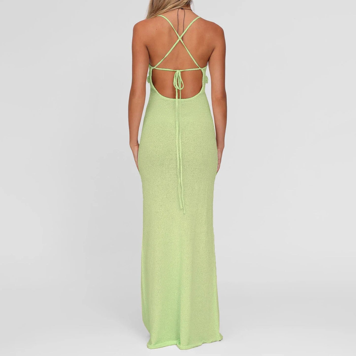 Knit Strap Maxi Dress