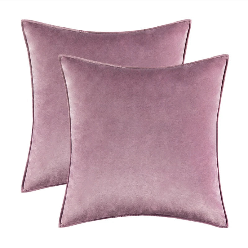 Set of 2 Velvet Throw Pillow Case Cushion Cover 30x50cm 45x45cm 50x50cm 60x60cm Home Decor Cojines Black Green Grey