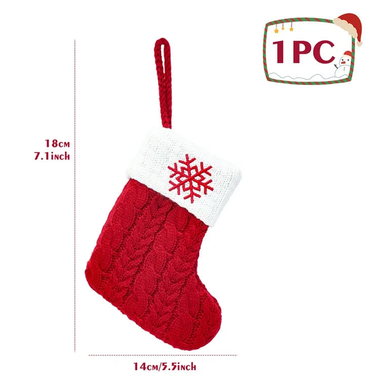 Christmas Alphabet Knitting Socks Christmas Tree Ornaments Christmas Decorations For Home 2023 Navidad Noel Xmas Gift