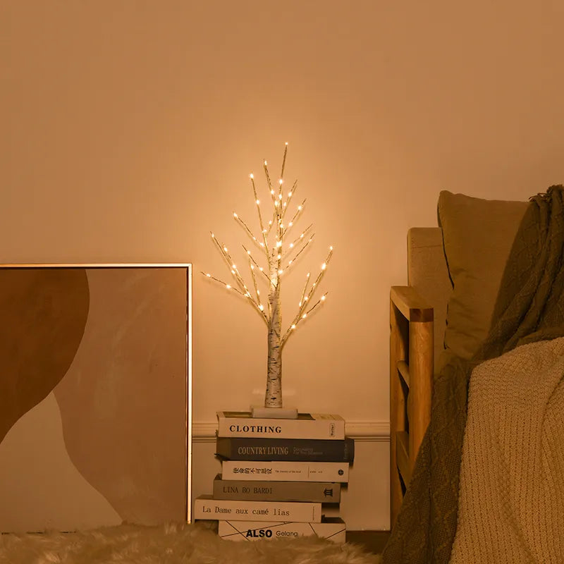 NEW DIY Christmas Tree Birch Glowing Branch Light Night LED Suitable for Home Bedroom Wedding Party Decoration Housewarming Gift