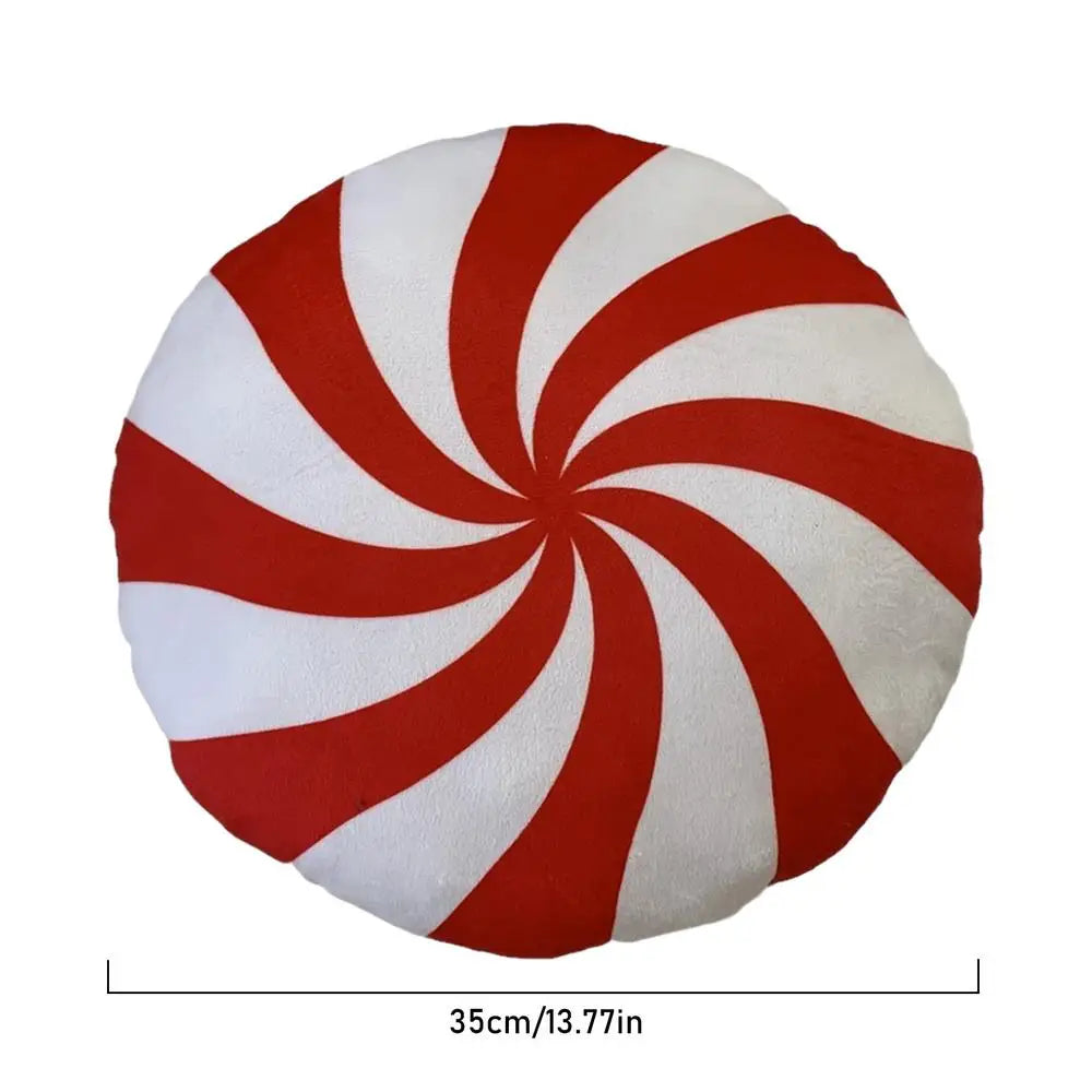 Christmas Candy Cane Pillow Gingerbread House Decoration Plush Throw Pillow Winter Home Decor Living Room Sofa Couch Cushions