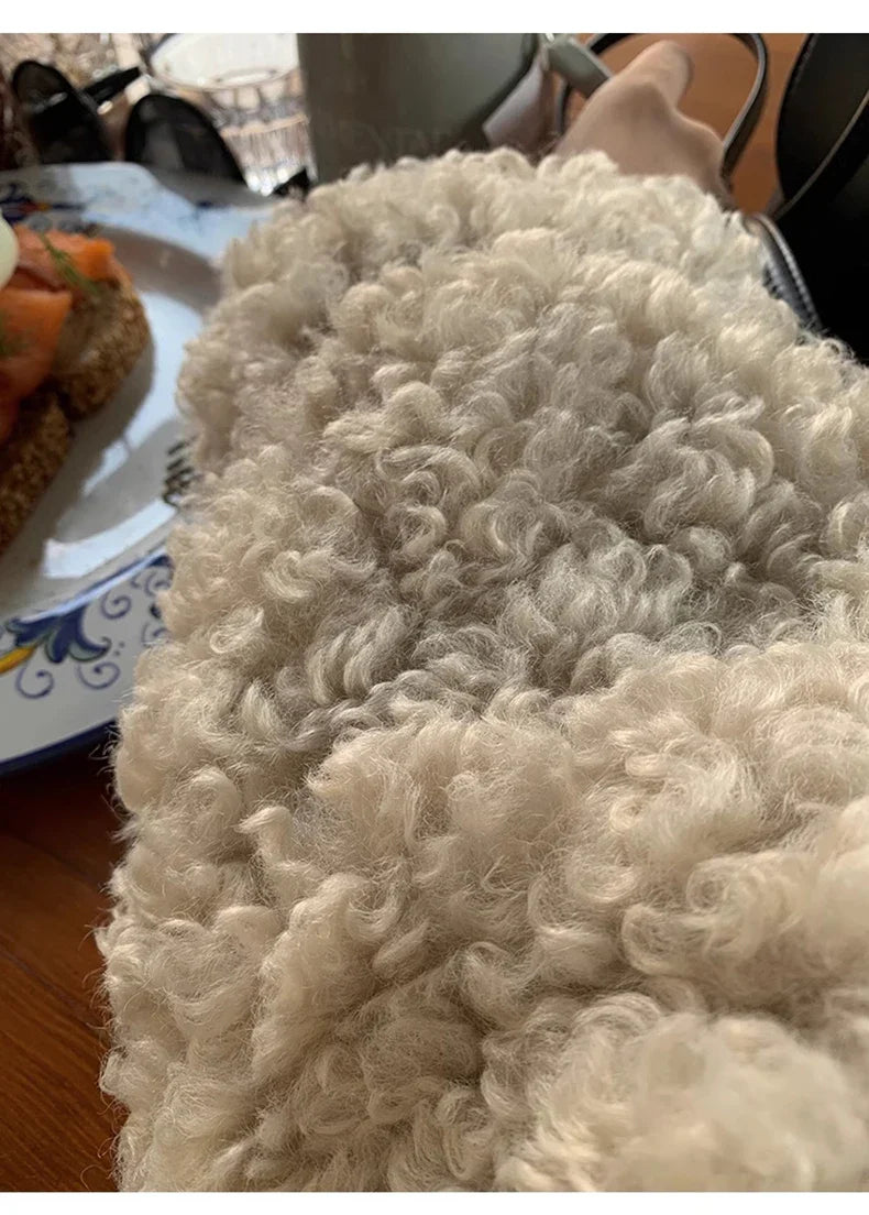 Faux Fuzzy Fur Long Coat