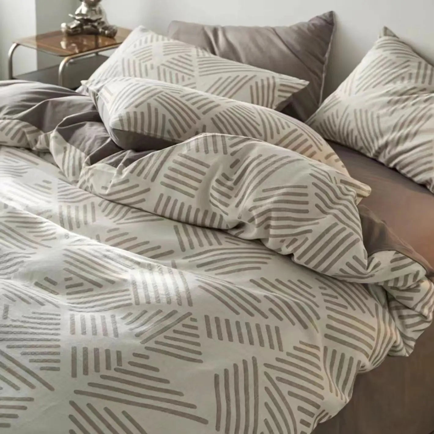 Floral Duvet Cover Set Ins Style Flat Sheet Pillowcases Single Double Size Bedding Kit No Filler Girls Boys Home Decoration