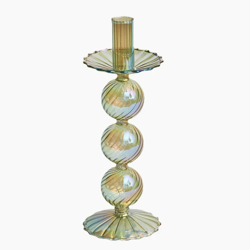 1PC Floriddle Candle Holders Glass Candlestick for Wedding Decoration Christmas Decoration Home Decoration Accessories Candles