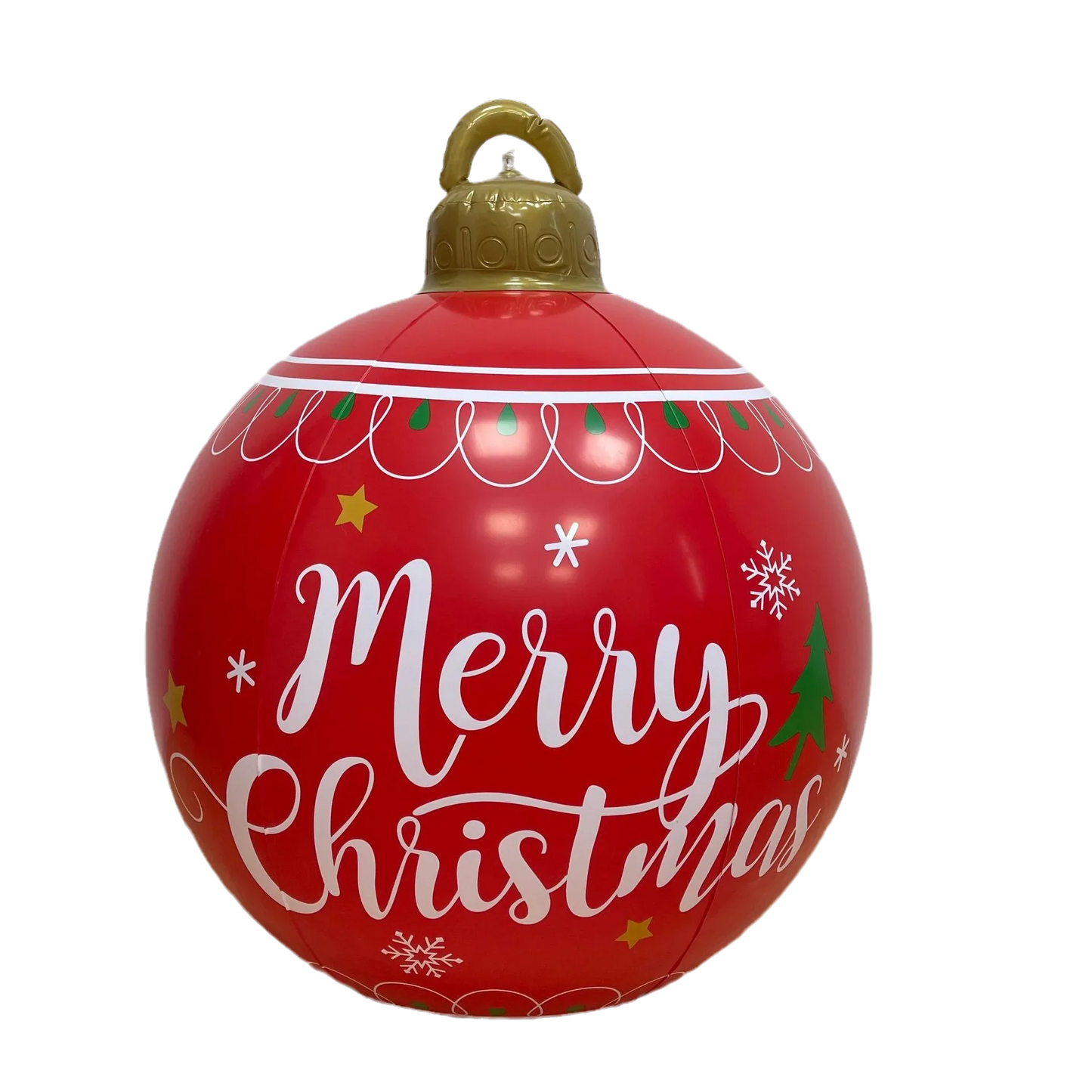 60CM Outdoor Christmas Inflatable Decorated Ball PVC Giant Big Balls Xmas Tree Decoration Inflatable Toy Ball Christmas Supplies