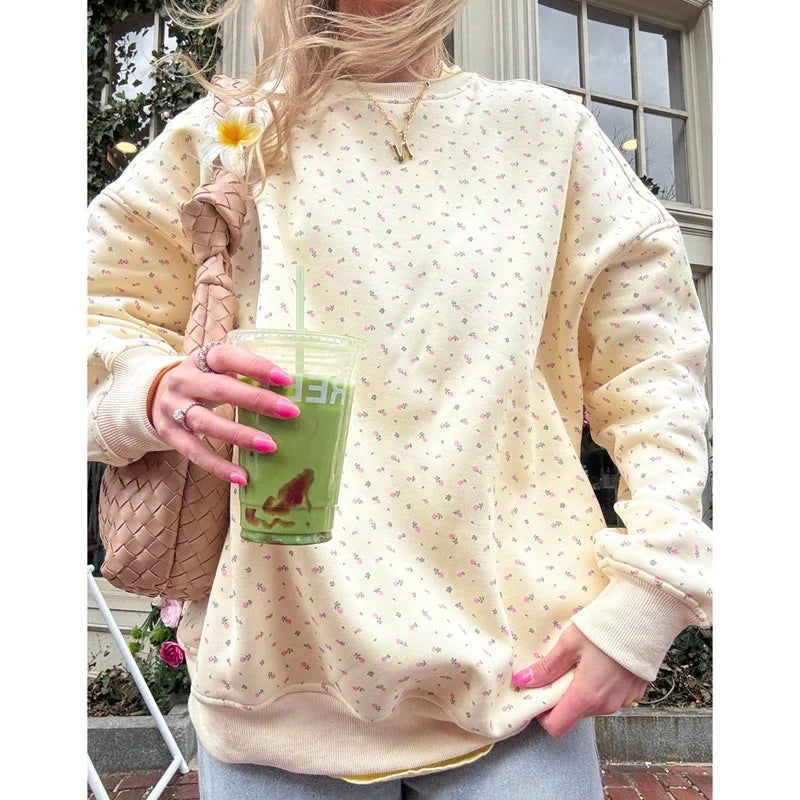 Floral Print Sweatshirt
